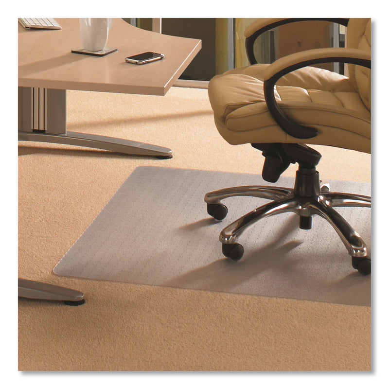 Floortex Cleartex Advantagemat Phthalate Free PVC Chair Mat for Low Pile Carpet, 48 x 36, Clear