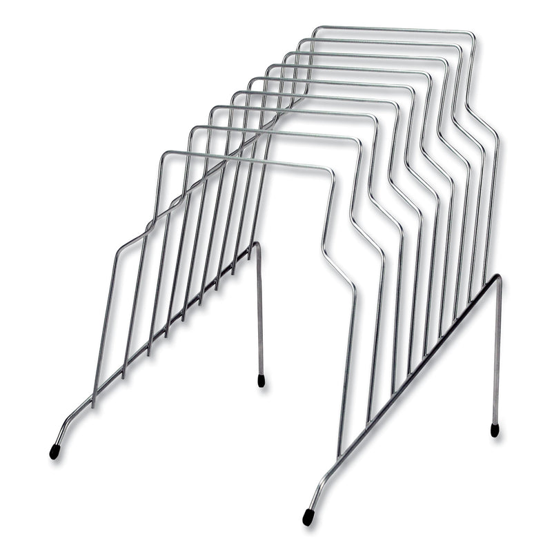 Fellowes Wire Step File, 8 Sections, Letter to Legal Size Files, 10.13" x 12.13" x 11.81", Silver