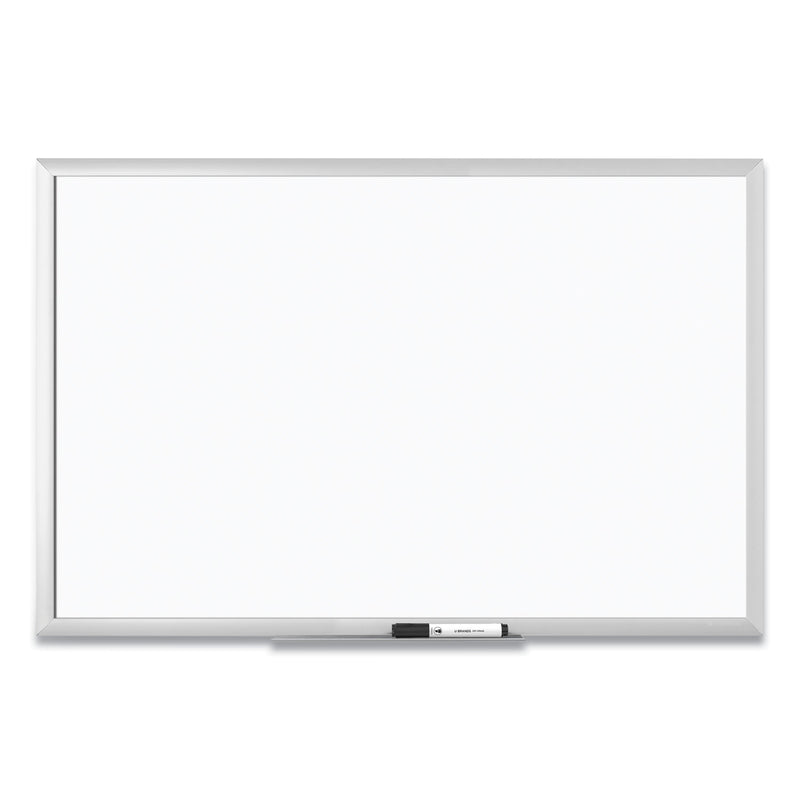 U Brands Magnetic Dry Erase Board with Aluminum Frame, 36 x 24, White Surface, Silver Frame