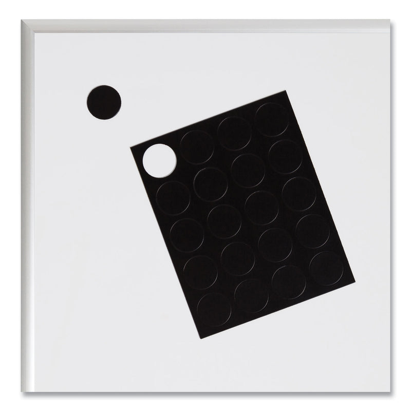 U Brands Heavy-Duty Board Magnets, Circles, Black, 0.75" Diameter, 20/Pack