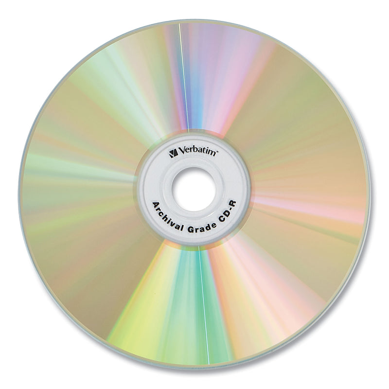 Verbatim CD-R Archival Grade Recordable Disc, 700 MB/80 min, 52x, Spindle, Gold, 50/Pack