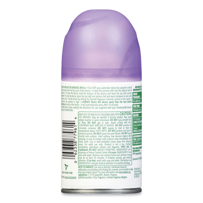 Air Wick Freshmatic Ultra Automatic Spray Refill, Lavender/Chamomile, 5.89 oz Aerosol Spray, 6/Carton