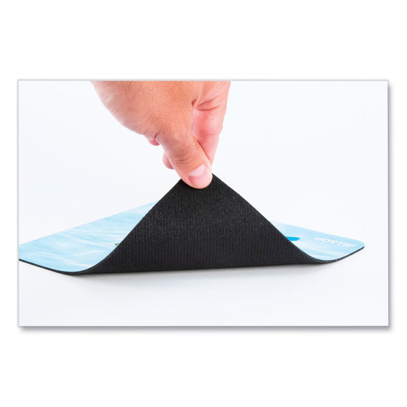 Allsop Naturesmart Mouse Pad, 8.5 x 8, Leaf Raindrop Design