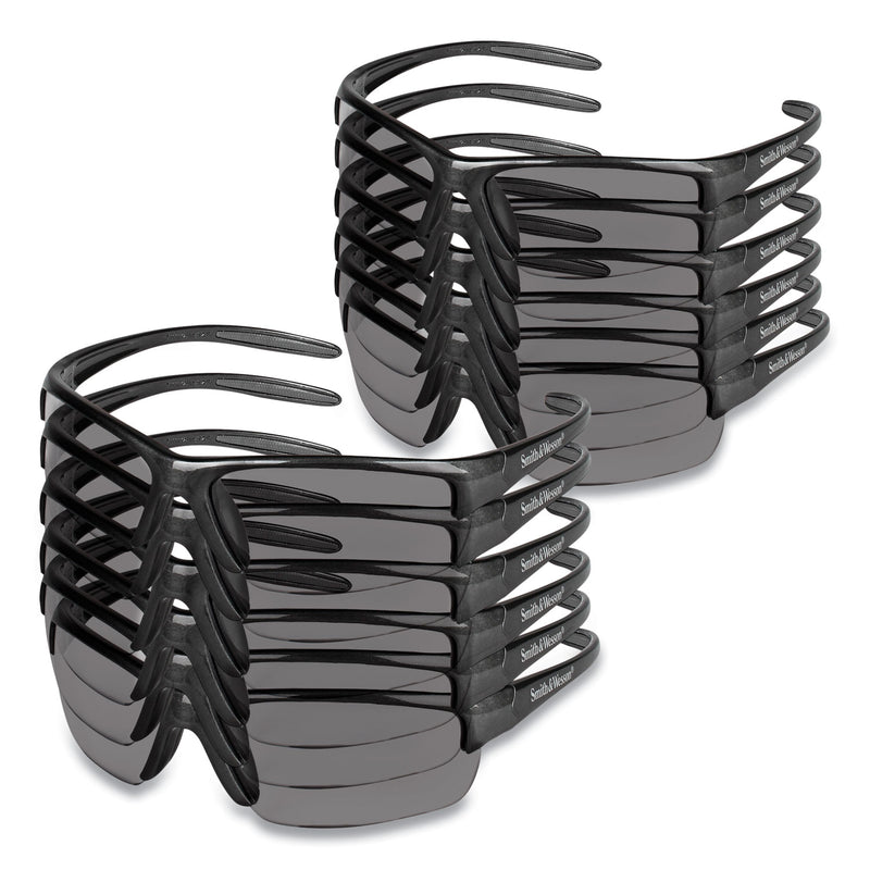 KleenGuard Equalizer Safety Glasses, Gun Metal Frame, Smoke Lens, 12/Box