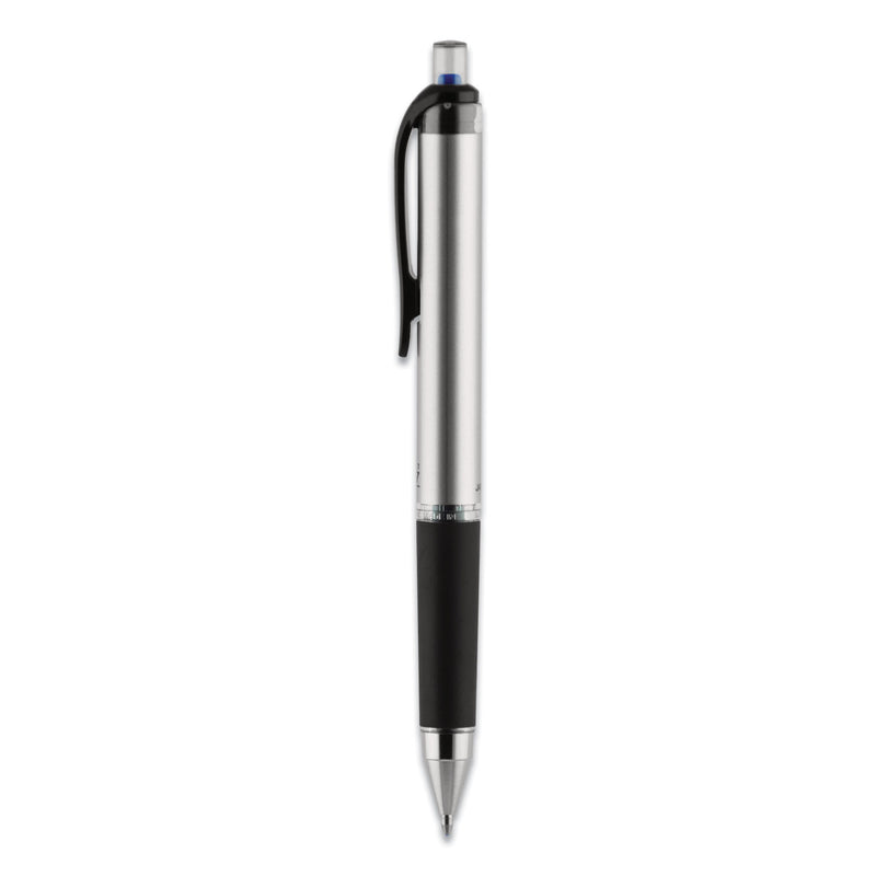 uniball 207 Impact Gel Pen, Retractable, Bold 1 mm, Blue Ink, Black/Blue Barrel