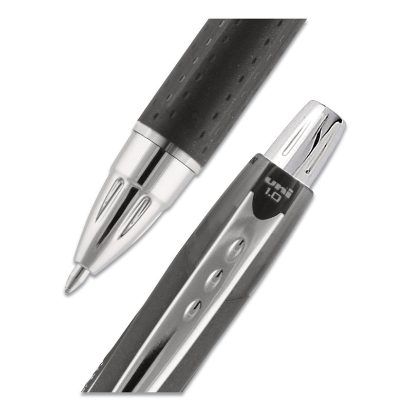 uniball Jetstream Retractable Ballpoint Pen, Bold 1 mm, Black Ink, Black Barrel