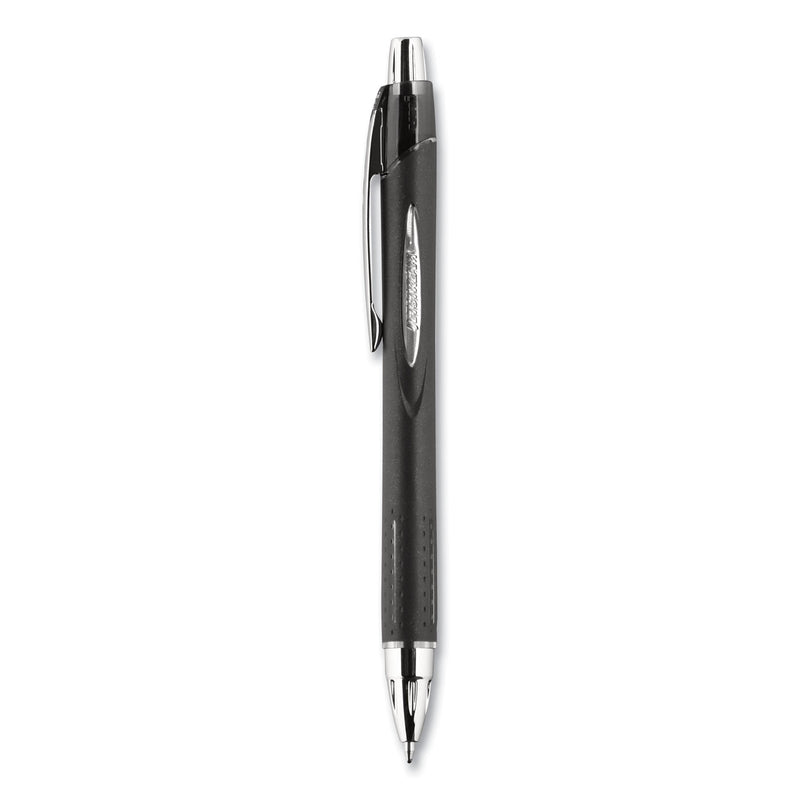 uniball Jetstream Retractable Ballpoint Pen, Bold 1 mm, Black Ink, Black Barrel