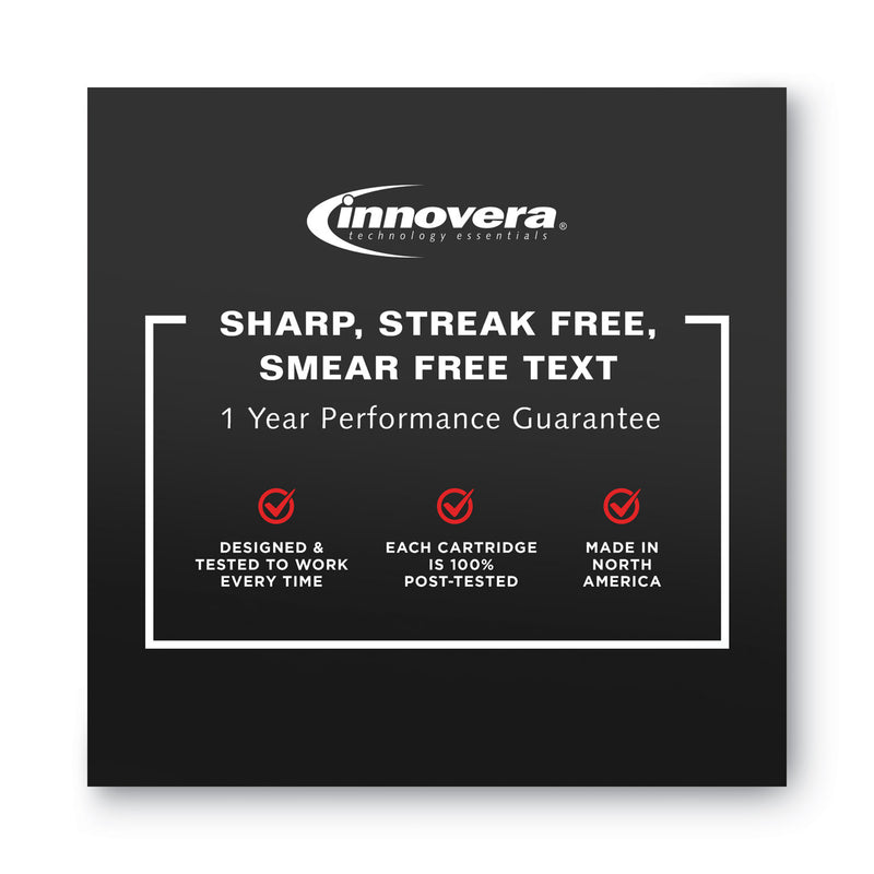 Innovera Remanufactured Black High-Yield Ink, Replacement for 956XL (L0R39AN), 3,000 Page-Yield