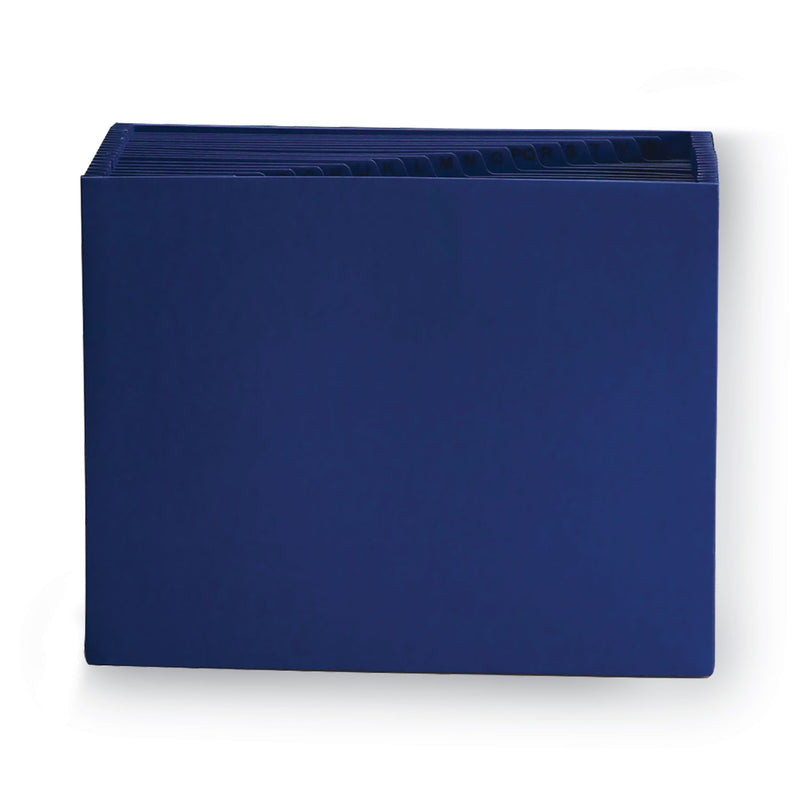 Smead Heavy-Duty Indexed Expanding Open Top Color Files, 21 Sections, 1/21-Cut Tabs, Letter Size, Navy Blue