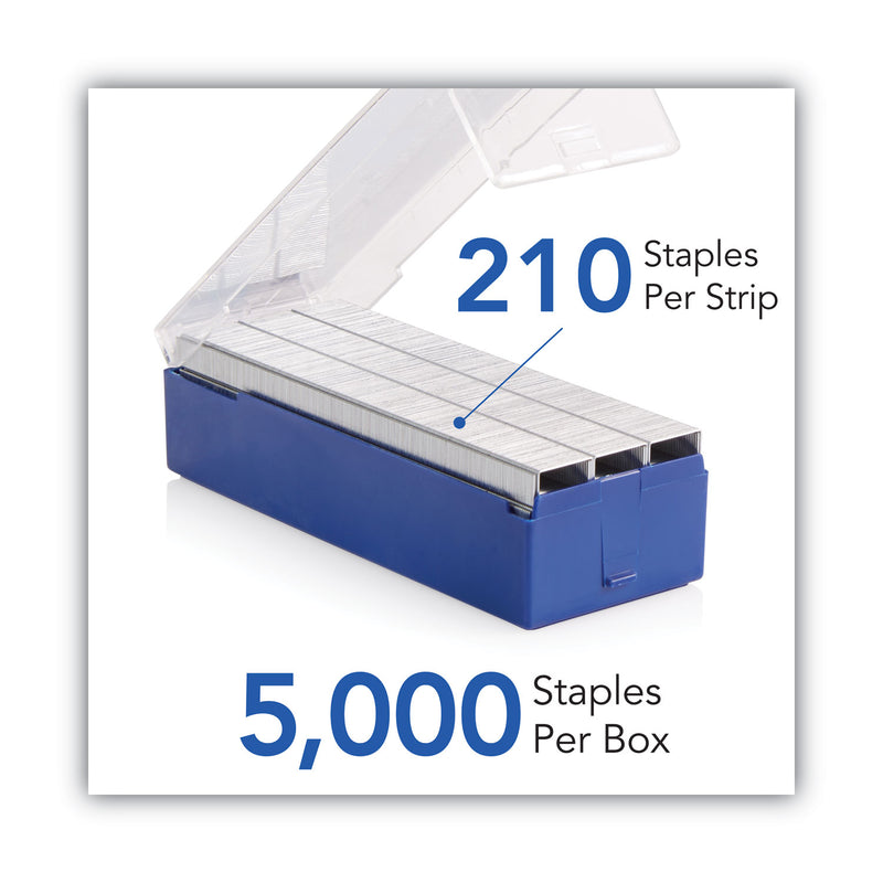 Swingline S.F. 4 Premium Staples, 0.25" Leg, 0.5" Crown, Steel, 5,000/Box