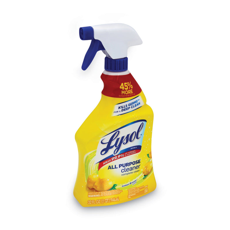 LYSOL Ready-to-Use All-Purpose Cleaner, Lemon Breeze, 32 oz Spray Bottle