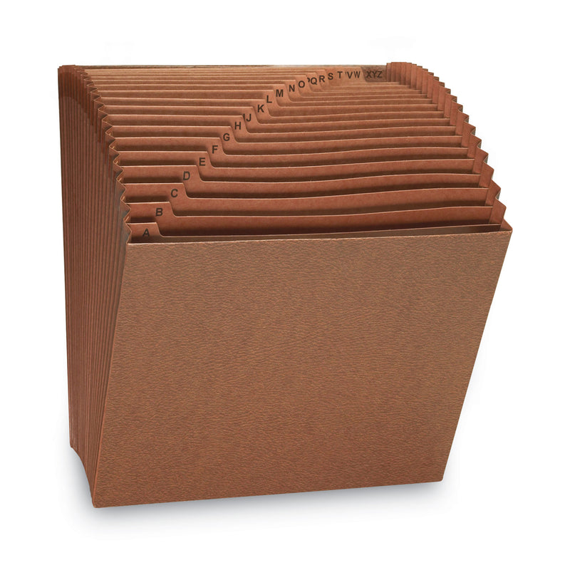 Smead TUFF Expanding Open-Top Stadium File, 21 Sections, 1/21-Cut Tabs, Letter Size, Redrope