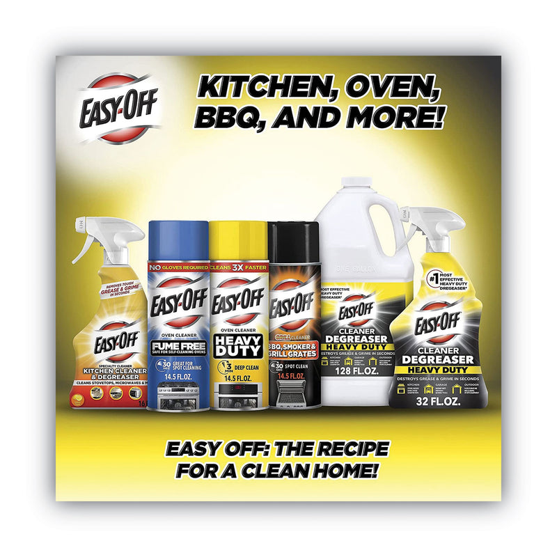 EASY-OFF Fume-Free Oven Cleaner, Lemon Scent, 14.5 oz Aerosol Spray