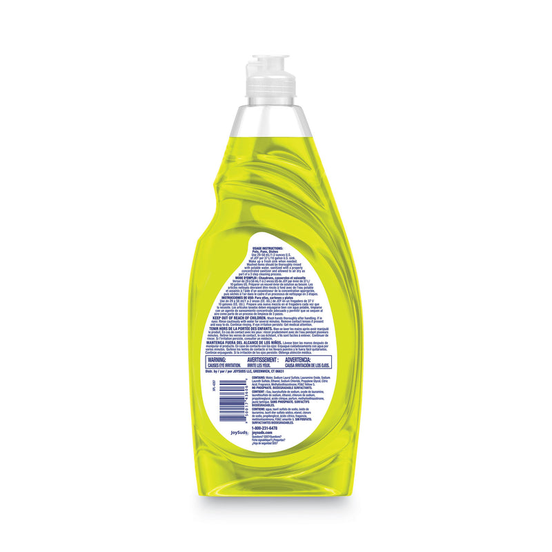 Joy Dishwashing Liquid, Lemon Scent, 38 oz Bottle, 8/Carton