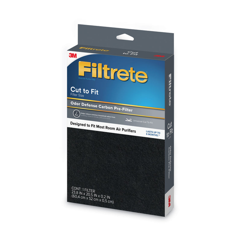 Filtrete Odor Defense Carbon Pre Filter, 20.5 x 23.8, 4/Carton