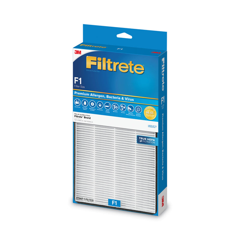 Filtrete Premium True HEPA Room Air Purifier Filter, 7.3 x 13.86, 4/Carton