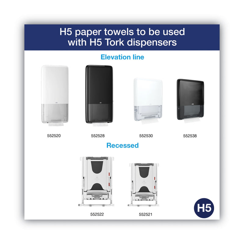 Tork PeakServe Continuous Hand Towel, 7.91 x 8.85, White, 270 Wipes/Pack, 12 Packs/Carton