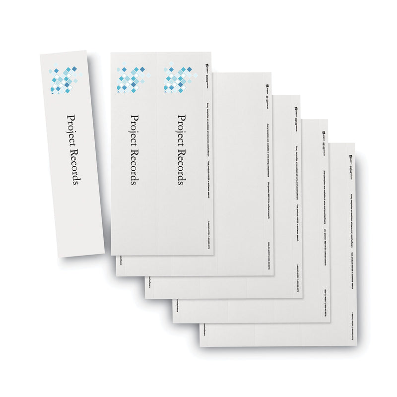 Avery Binder Spine Inserts, 3" Spine Width, 3 Inserts/Sheet, 5 Sheets/Pack