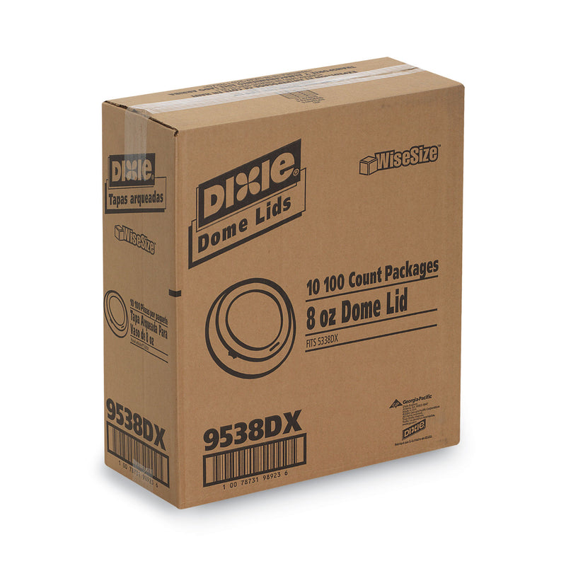 Dixie Drink-Thru Lid, Fits 8oz Hot Drink Cups, Fits 8 oz Cups, White, 1,000/Carton