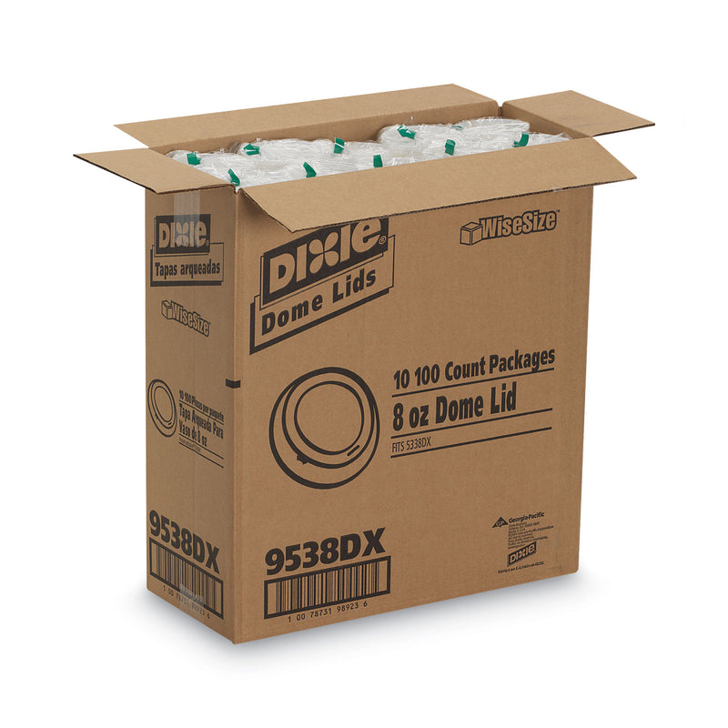 Dixie Drink-Thru Lid, Fits 8oz Hot Drink Cups, Fits 8 oz Cups, White, 1,000/Carton