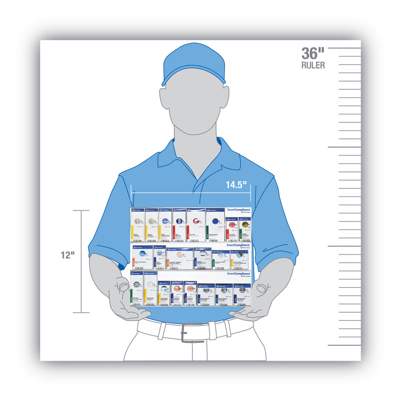 First Aid Only SmartCompliance RetroFit Grids, 226 Pieces, Plastic Case