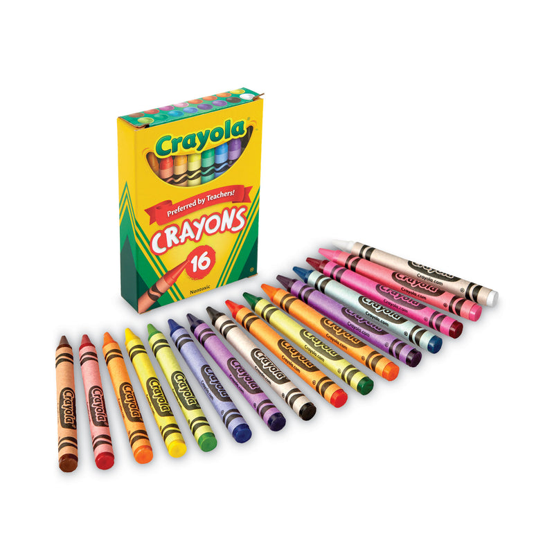 Crayola Classic Color Crayons, Tuck Box, 16 Colors