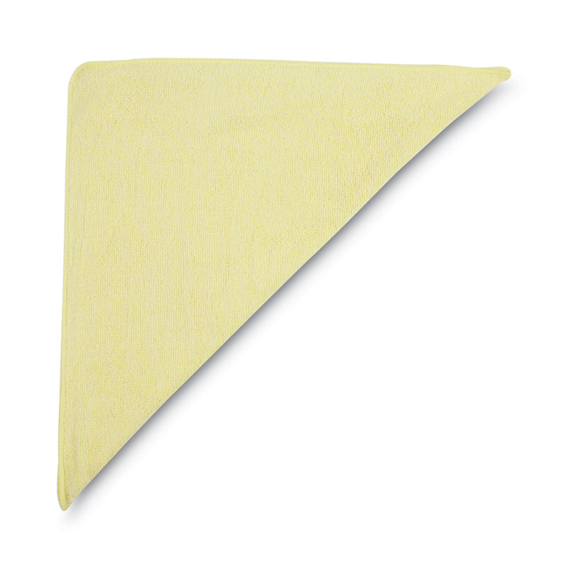 Rubbermaid Microfiber Cleaning Cloths, 16 x 16, Yellow, 24/Pack