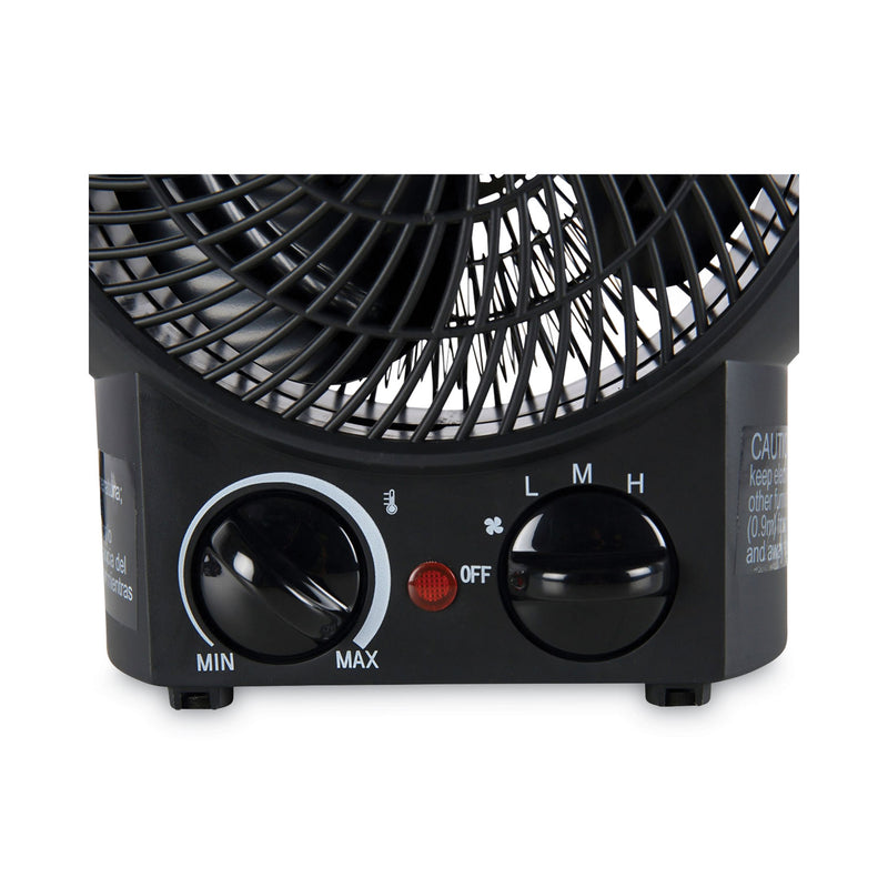 Alera Heater Fan, 1,500 W, 8.25 x 4.37 x 9.5, Black