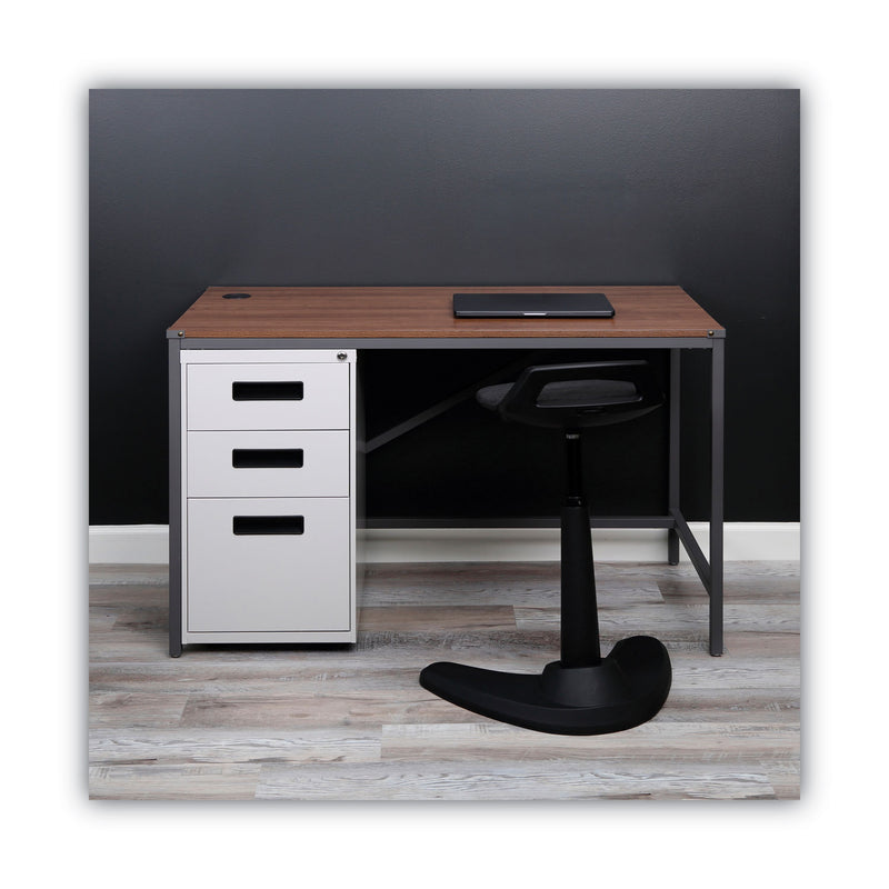 Alera File Pedestal, Left or Right, 3-Drawers: Box/Box/File, Legal/Letter, Light Gray, 14.96" x 19.29" x 27.75"