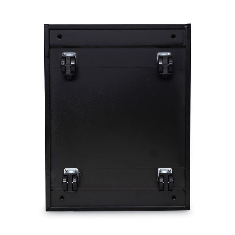 Alera File Pedestal, Left or Right, 2 Legal/Letter-Size File Drawers, Black, 14.96" x 19.29" x 27.75"