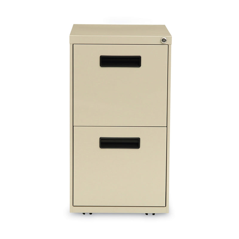 Alera File Pedestal, Left or Right, 2 Legal/Letter-Size File Drawers, Putty, 14.96" x 19.29" x 27.75"