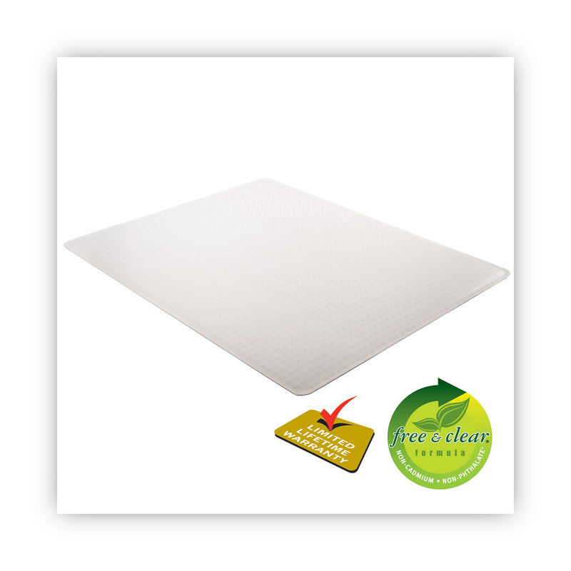 deflecto SuperMat Frequent Use Chair Mat, Med Pile Carpet, Roll, 46 x 60, Rectangle, Clear