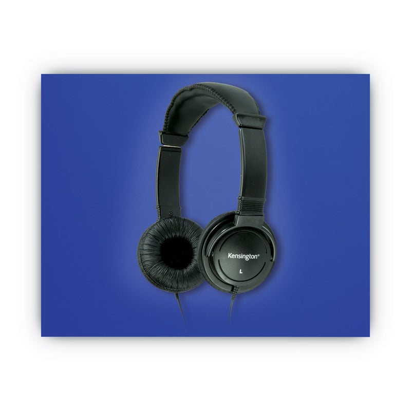 Kensington Hi-Fi Headphones, Plush Sealed Earpads, Black