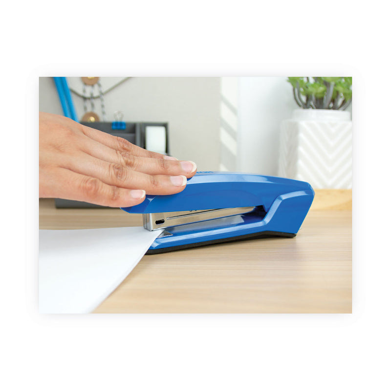 Bostitch Ascend Stapler, 20-Sheet Capacity, Ice Blue