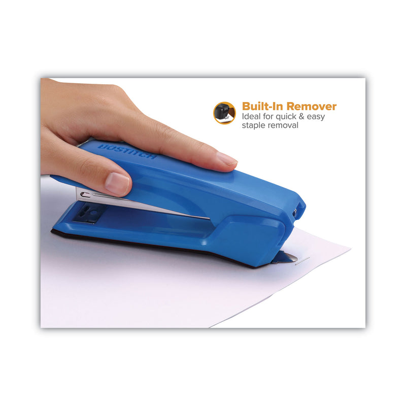 Bostitch Ascend Stapler, 20-Sheet Capacity, Ice Blue