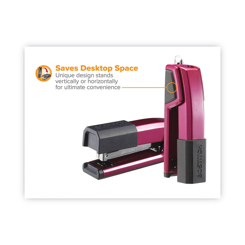 Bostitch Epic Stapler, 25-Sheet Capacity, Magenta