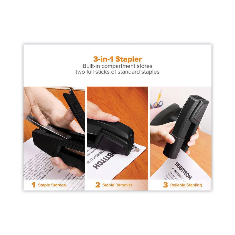 Bostitch Epic Stapler, 25-Sheet Capacity, Black