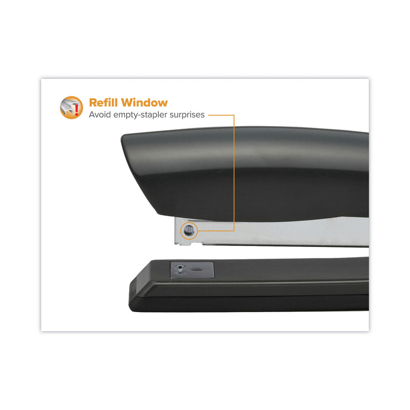 Bostitch Premium Antimicrobial Stand-Up Stapler, 20-Sheet Capacity, Black