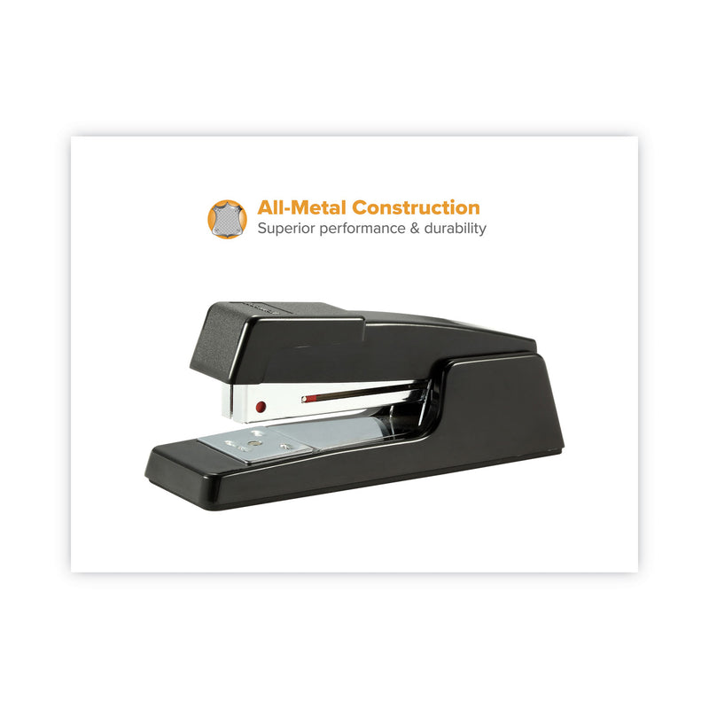 Bostitch B400 Executive Half Strip Stapler, 20-Sheet Capacity, Black