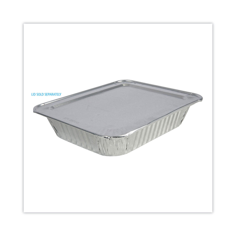 Boardwalk Aluminum Steam Table Pans, Half-Size Deep—128 oz., 2.56" Deep, 10.38 x 12.75, 100/Carton