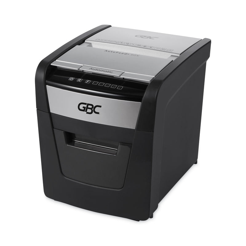 GBC AutoFeed+ 60X Super Cross-Cut Home Shredder, 60 Auto/6 Manual Sheet Capacity