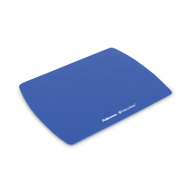 Fellowes Ultra Thin Mouse Pad with Microban Protection, 9 x 7, Sapphire Blue