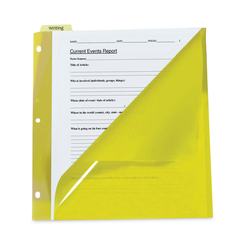 C-Line Index Dividers with Vertical Tab, 5-Tab, 11.5 x 10, Assorted, 1 Set