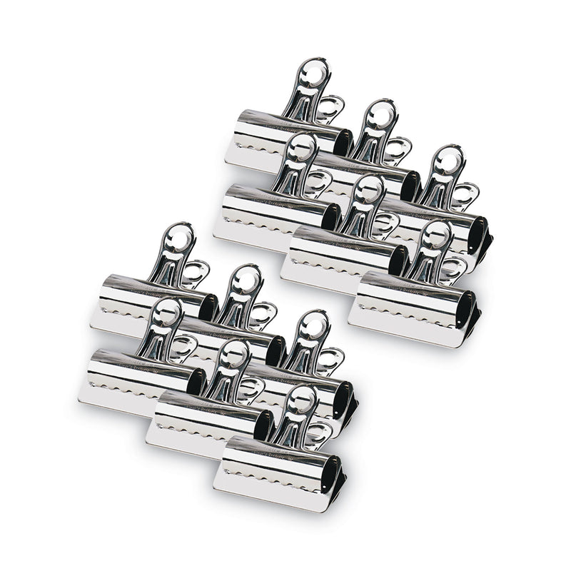 X-ACTO Bulldog Clips, Jumbo, Nickel, 12/Box