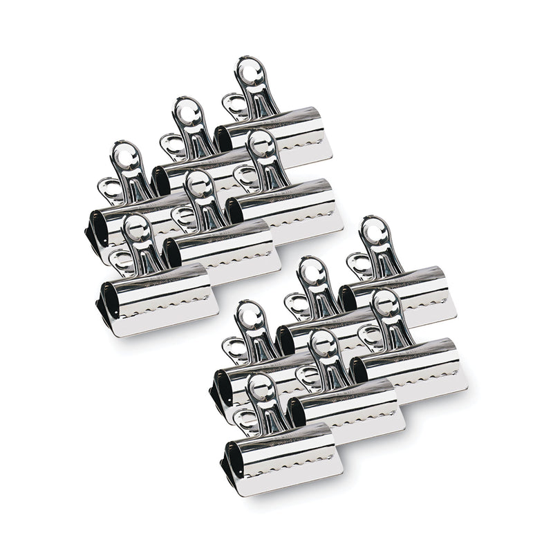 X-ACTO Bulldog Clips, Jumbo, Nickel, 12/Box