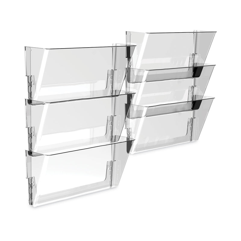 Storex Wall File, Legal Size, 16" x 4" x 7", Clear