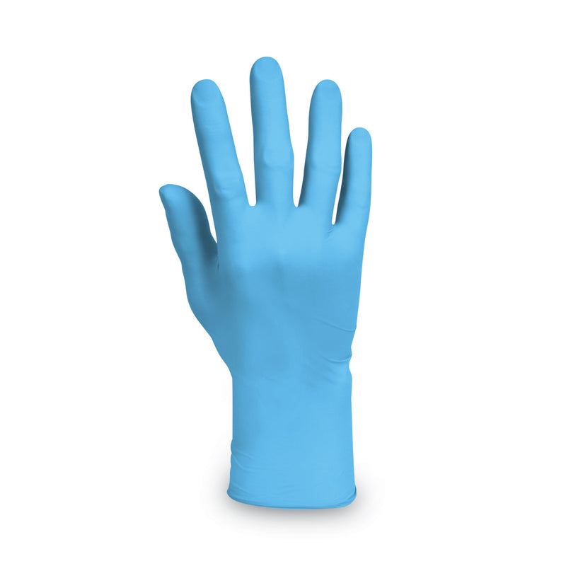 KleenGuard G10 Comfort Plus Blue Nitrile Gloves. Light Blue, X-Large, 100/Box