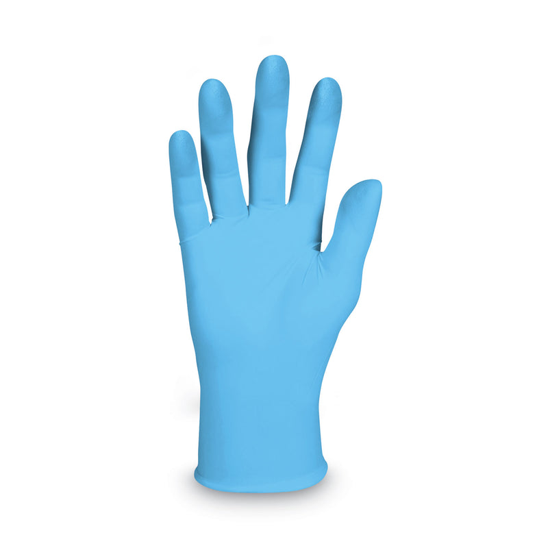 KleenGuard G10 Comfort Plus Blue Nitrile Gloves. Light Blue, X-Large, 100/Box