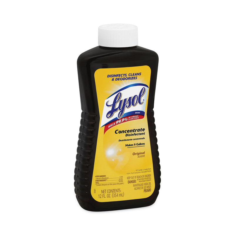 LYSOL Concentrate Disinfectant, 12 oz Bottle, 6/Carton