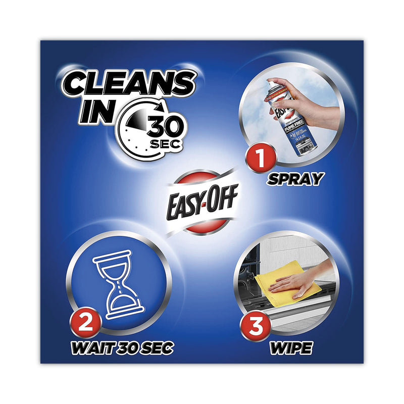 EASY-OFF Fume-Free Oven Cleaner, Lemon Scent, 14.5 oz Aerosol Spray